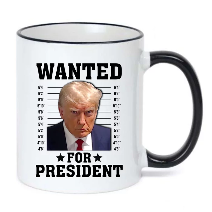 Wanted Donald Trump For President 2024 Black Color Changing Mug