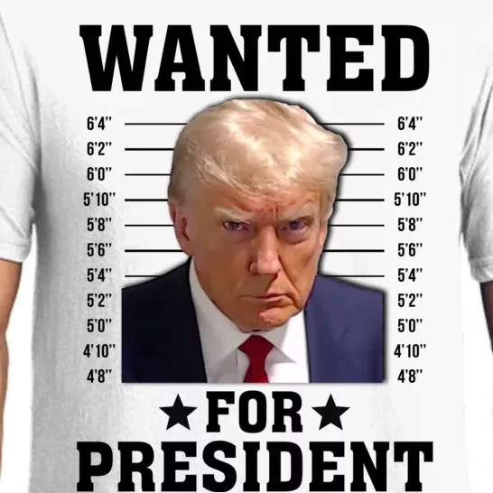 Wanted Donald Trump For President 2024 Pajama Set