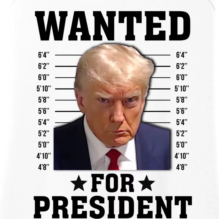 Wanted Donald Trump For President 2024 Ladies Essential Tank