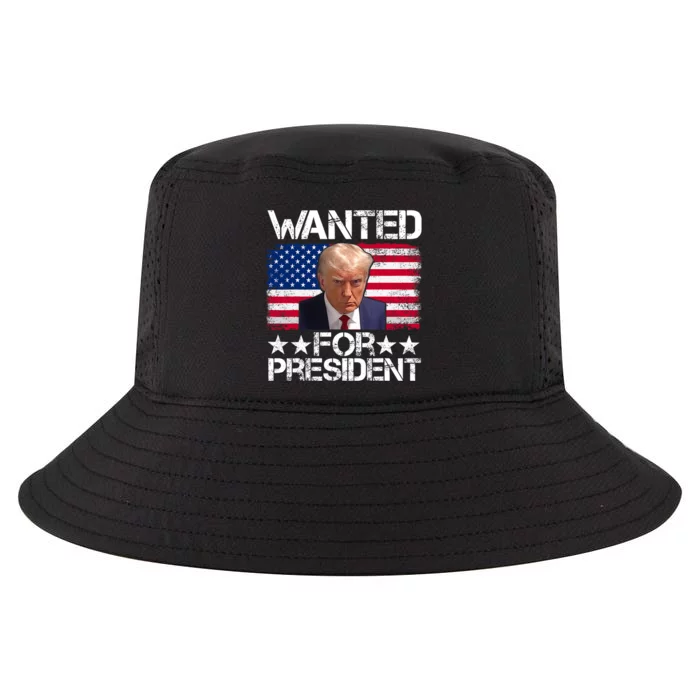 Wanted Donald Trump For President 2024 Trump Pro Trump Cool Comfort Performance Bucket Hat