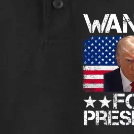 Wanted Donald Trump For President 2024 Trump Pro Trump Dry Zone Grid Performance Polo