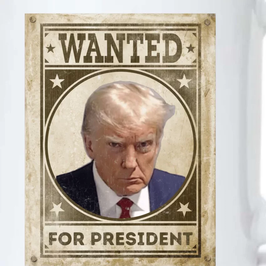 Wanted Donald Trump For President 2024 Black Color Changing Mug