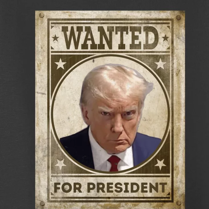 Wanted Donald Trump For President 2024 Toddler T-Shirt