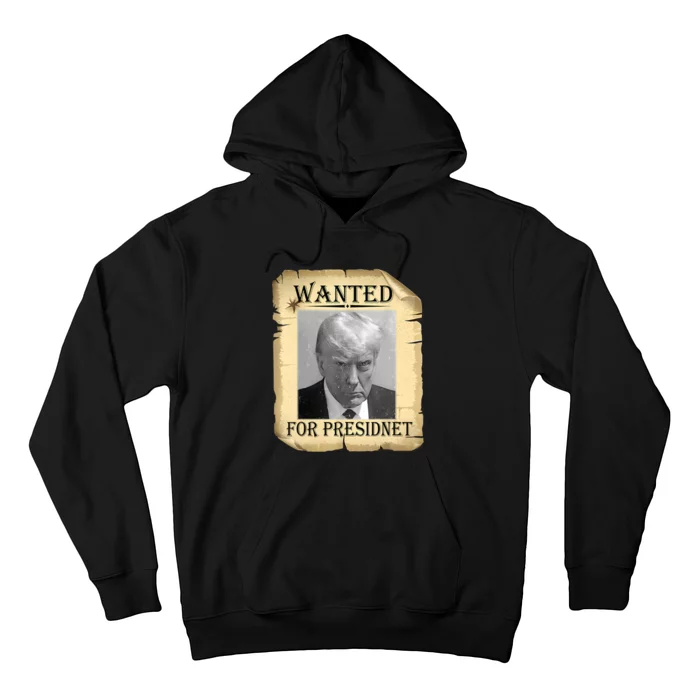 Wanted Donald Trump For President 2024 Vintage Hoodie