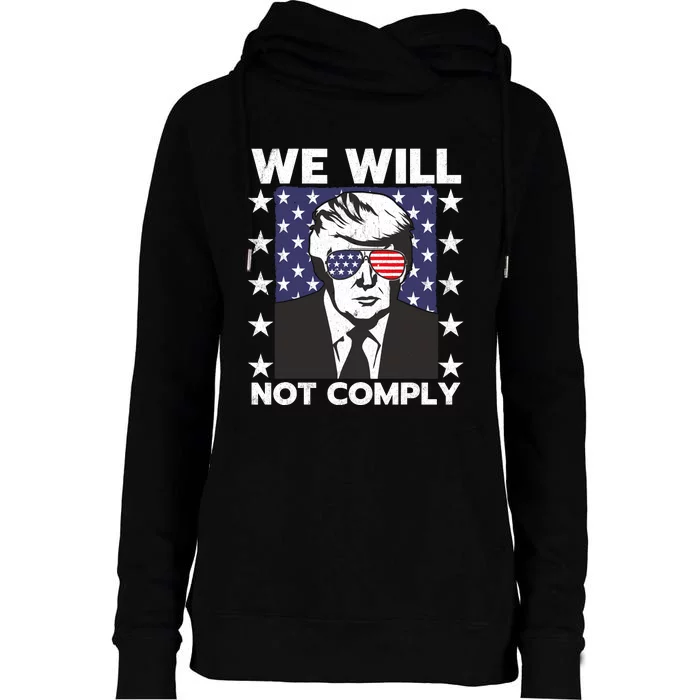 Wanted Donald Trump For President 2024 Trump Mug Shot Womens Funnel Neck Pullover Hood