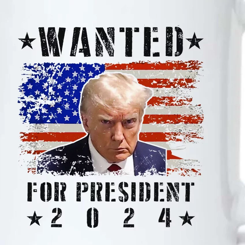 Wanted Donald Trump For President 2024 Trump Mug Shot Flag Black Color Changing Mug