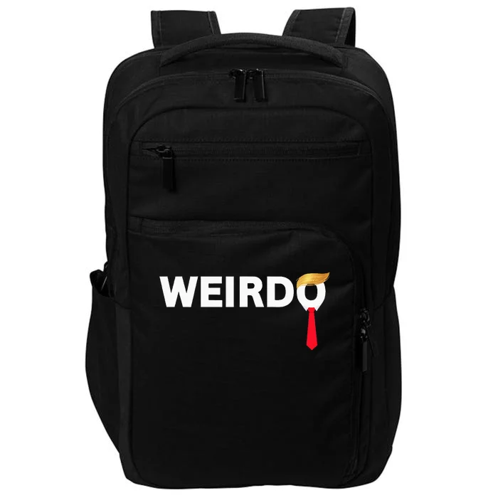 Weirdo Donald Trump Weird Old Man Funny Antitrump Costume Impact Tech Backpack