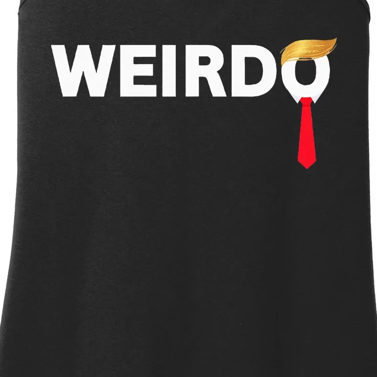 Weirdo Donald Trump Weird Old Man Funny Antitrump Costume Ladies Essential Tank