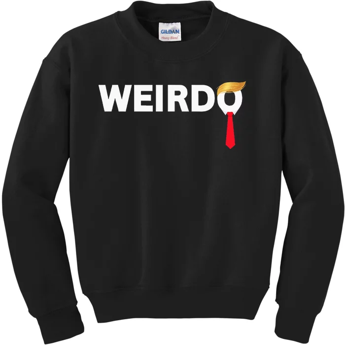 Weirdo Donald Trump Weird Old Man Funny Antitrump Costume Kids Sweatshirt