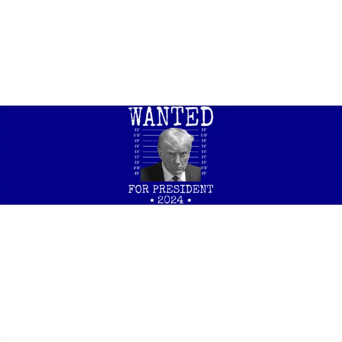 Wanted Donald Trump 2024 For President Never Surrender Bumper Sticker