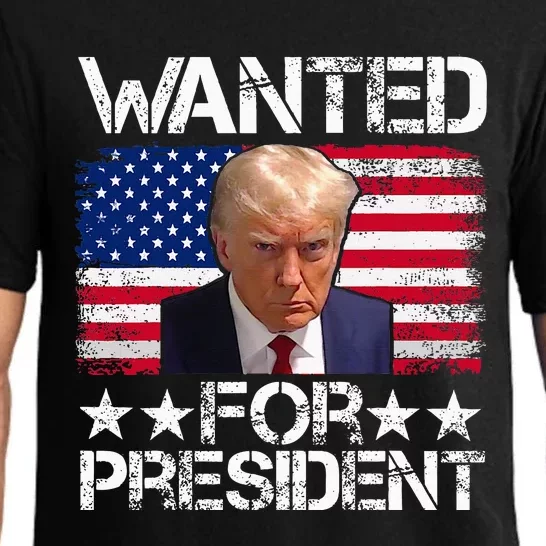 Wanted Donald Trump For President 2024 Pajama Set