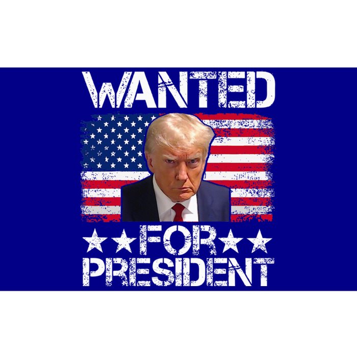 Wanted Donald Trump For President 2024 Bumper Sticker