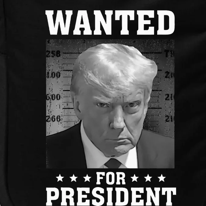 Wanted Donald Trump For President 2024 USA Flag Impact Tech Backpack