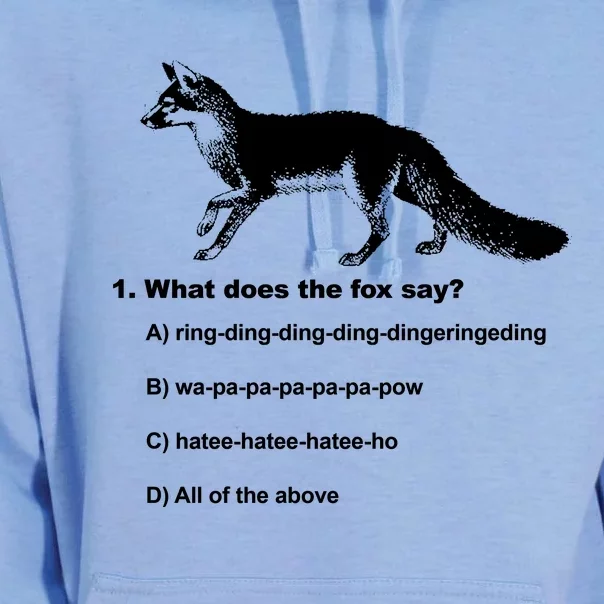 What Does The Fox Say Unisex Surf Hoodie