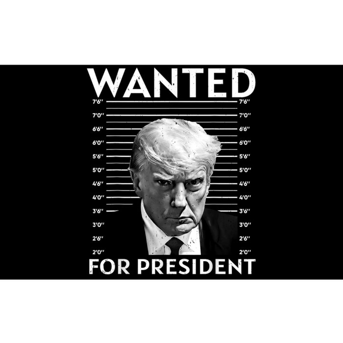 Wanted Donald Trump For President 2024 Bumper Sticker