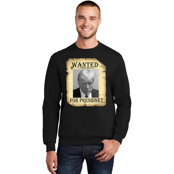 Wanted Donald Trump For President 2024 Vintage Sweatshirt