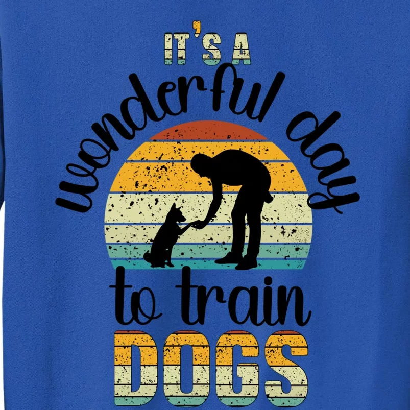 Wonderful Day To Train Dogs Trainer Dog Training Cute Gift Tall Sweatshirt