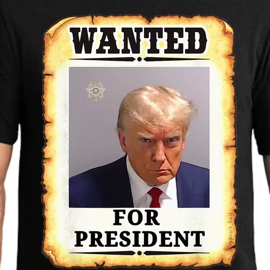 Wanted Donald Trump For President 2024 Pajama Set