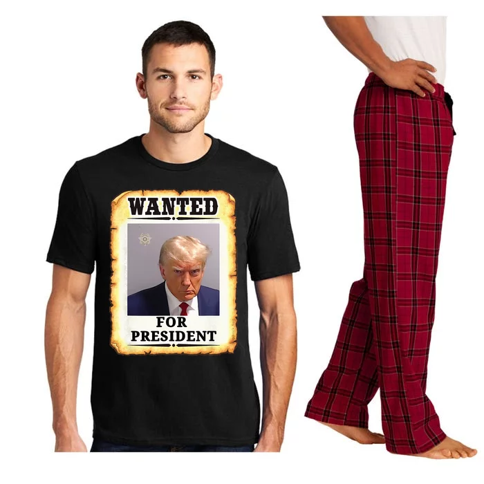 Wanted Donald Trump For President 2024 Pajama Set