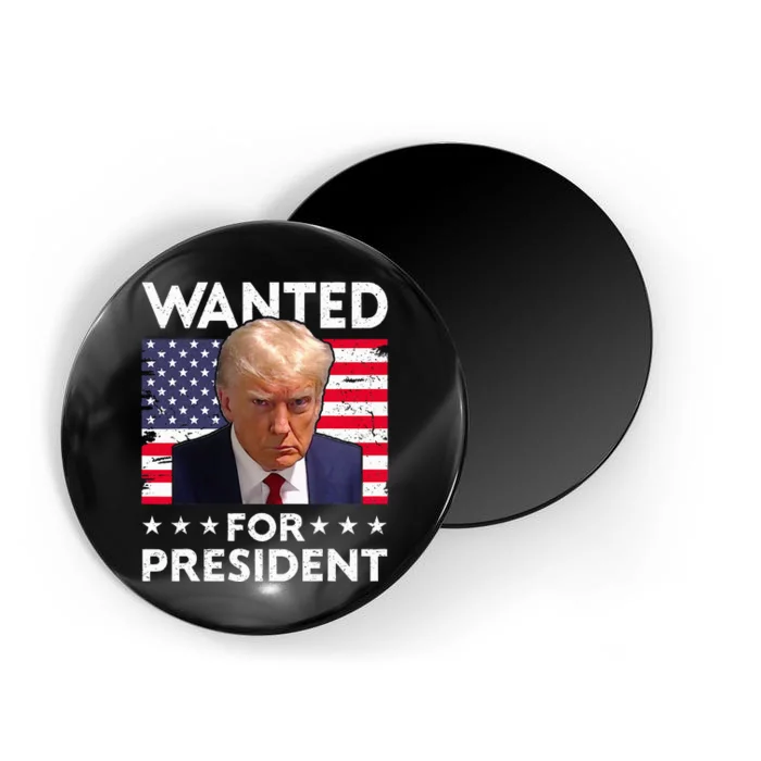 Wanted Donald Trump For President 2024 Trump Mug Shot Magnet