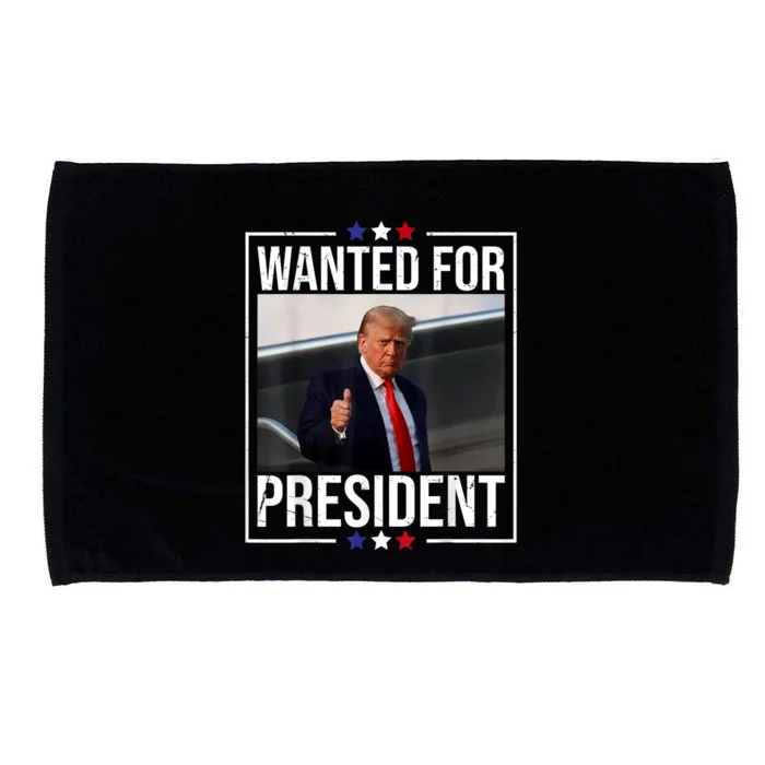 Wanted Donald Trump For President 2024 Trump Mug Shot USA Microfiber Hand Towel