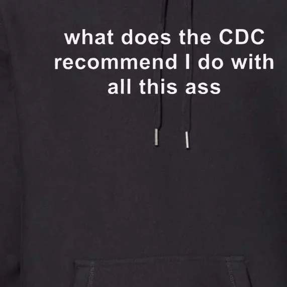 What Does The Cdc Recommend I Do With All This Ass Funny Premium Hoodie