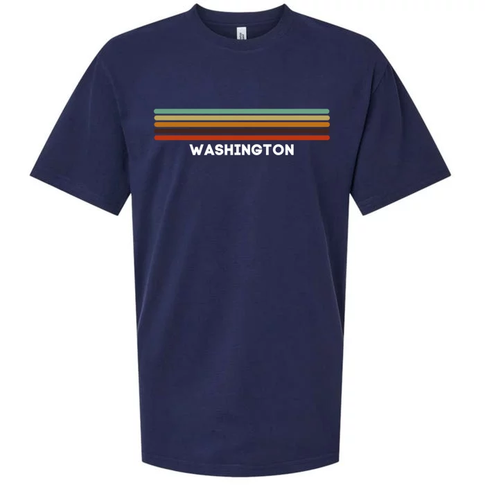 Washington Dc Us Cities Of America Retro Gift Sueded Cloud Jersey T-Shirt