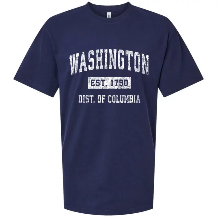 Washington Dc Vintage Sports Sueded Cloud Jersey T-Shirt