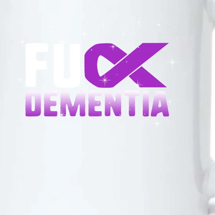 WFuck Detia Warrior Support Alzheimer's Awareness Ribbon Great Gift Black Color Changing Mug