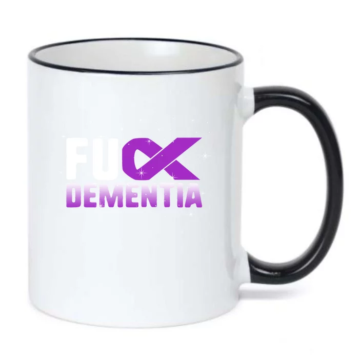 WFuck Detia Warrior Support Alzheimer's Awareness Ribbon Great Gift Black Color Changing Mug