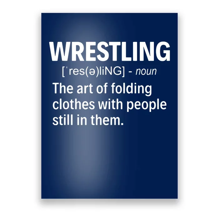 Wrestling Definition Poster