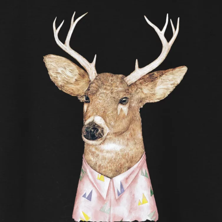 Whitetailed Deer Women's Crop Top Tee