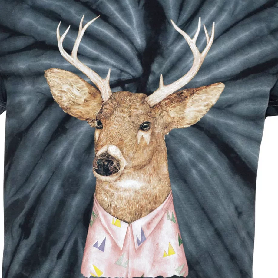 Whitetailed Deer Kids Tie-Dye T-Shirt