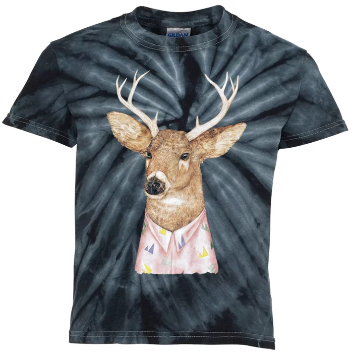 Whitetailed Deer Kids Tie-Dye T-Shirt