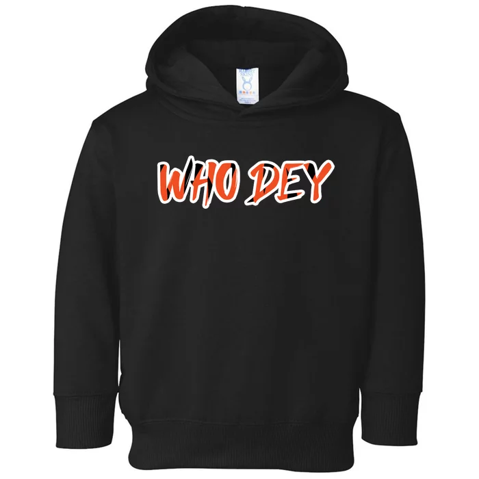 Who Dey Toddler Hoodie