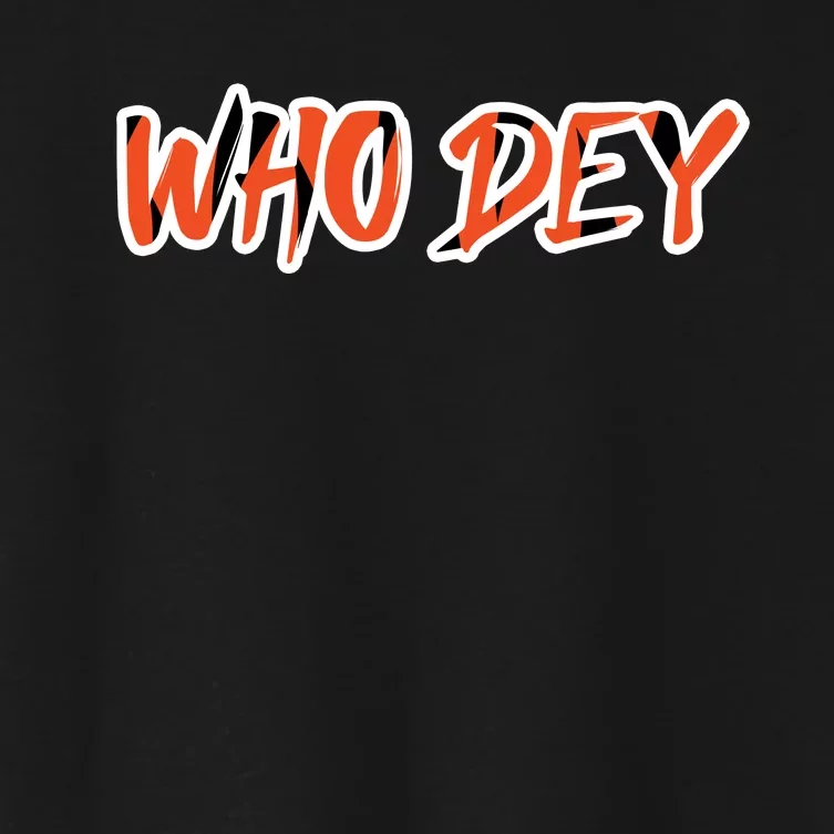 Who Dey Women's Crop Top Tee