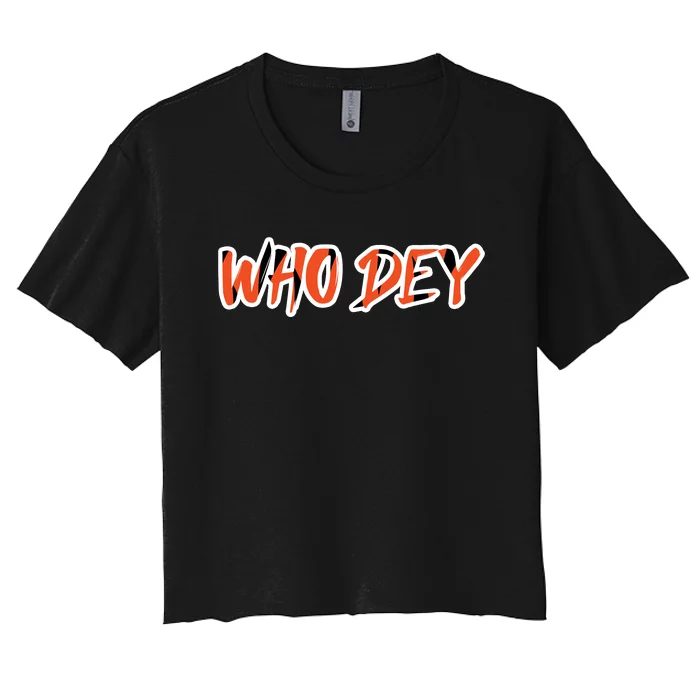 Who Dey Women's Crop Top Tee