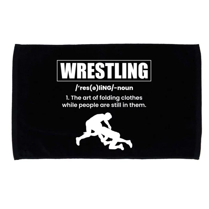 Wrestling Definition Wrestler Meaningful Gift Microfiber Hand Towel