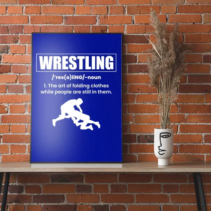 Wrestling Definition Wrestler Meaningful Gift Poster