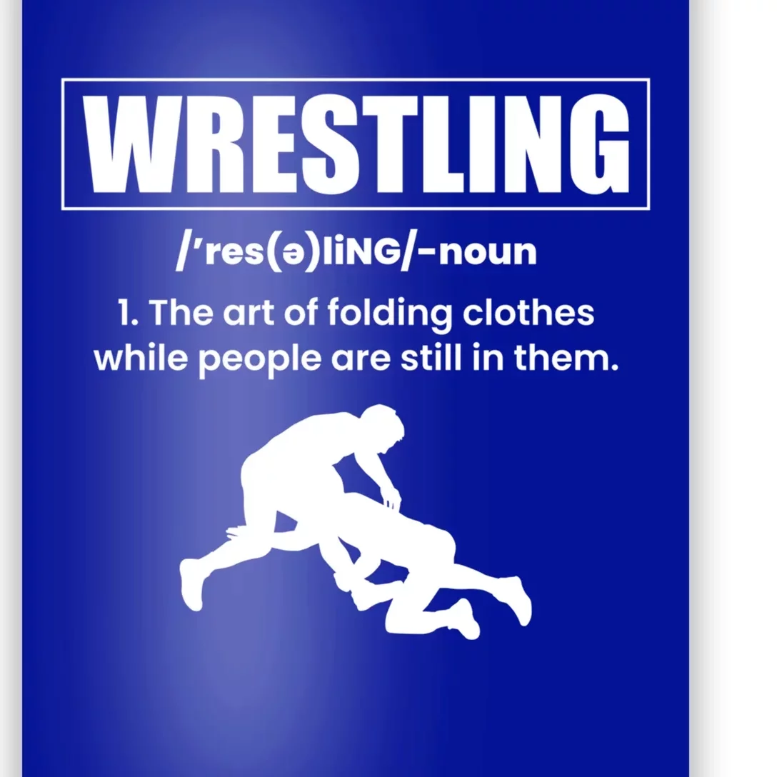 Wrestling Definition Wrestler Meaningful Gift Poster