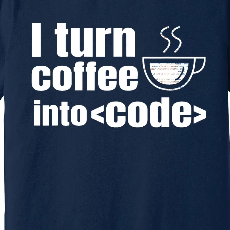 Web Developer Website Programmer Coder Coffee Lover Premium T-Shirt