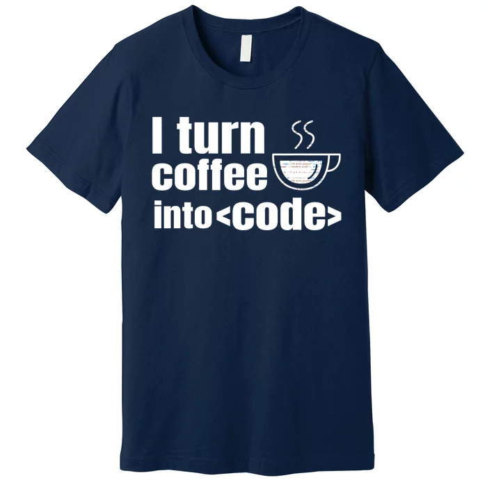 Web Developer Website Programmer Coder Coffee Lover Premium T-Shirt