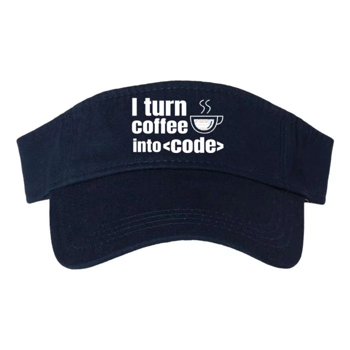 Web Developer Website Programmer Coder Coffee Lover Valucap Bio-Washed Visor