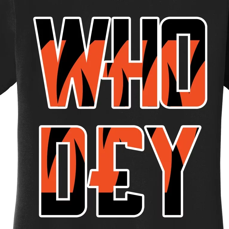 Women's Bengals Who Dey Cropped Tee