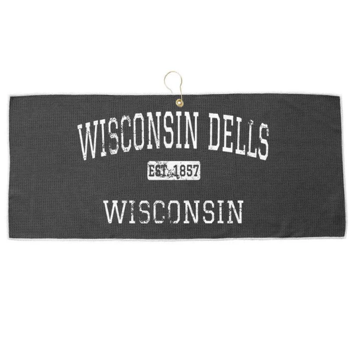 Wisconsin Dells Wisconsin WI Vintage Large Microfiber Waffle Golf Towel