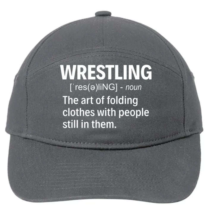 Wrestling Definition 7-Panel Snapback Hat