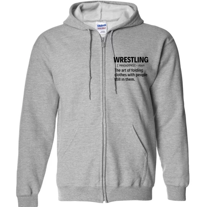 Wrestling Definition Full Zip Hoodie