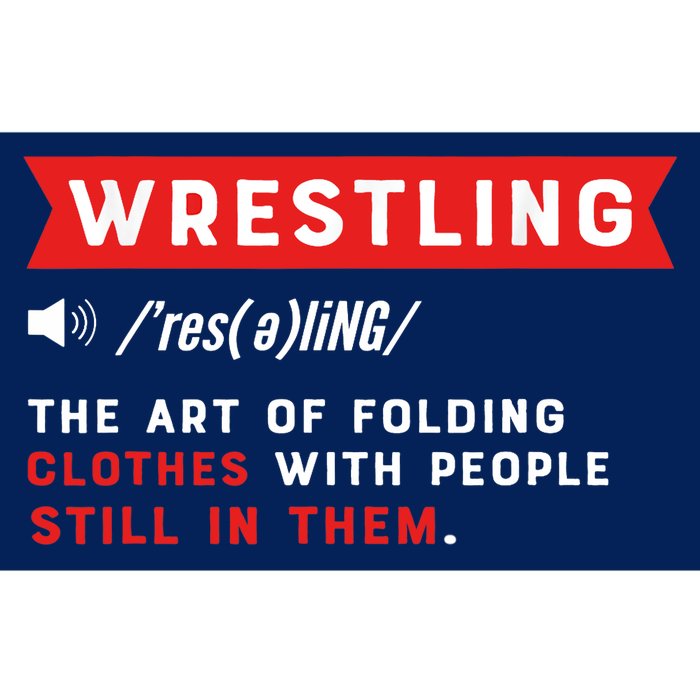 Wrestling Definition. Wrestler Bumper Sticker