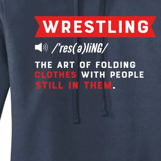 Wrestling Definition. Wrestler Women's Pullover Hoodie