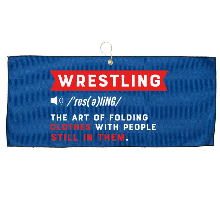 Wrestling Definition. Wrestler Large Microfiber Waffle Golf Towel